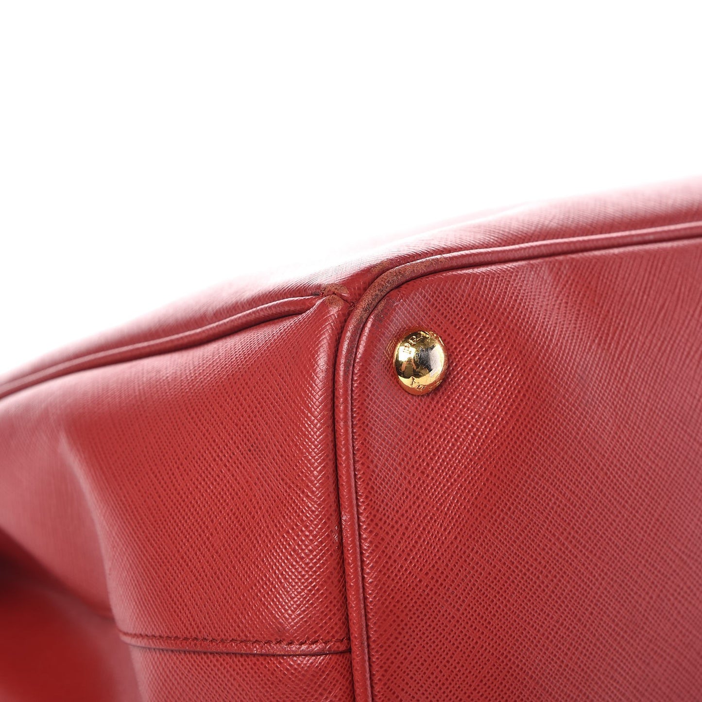 Saffiano Large Galleria Double Zip Tote Fuoco
