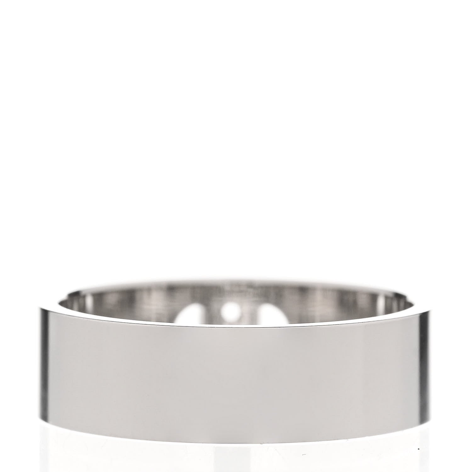 Hermes 18K White Gold Diamond PM H D'Ancre Ring 53 6.25 3 of 5
