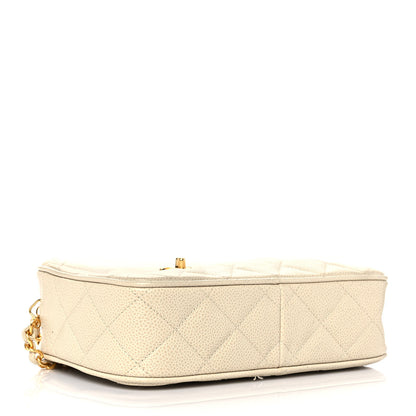 Chanel Caviar Quilted Camera Case Beige Clair 4 of 10