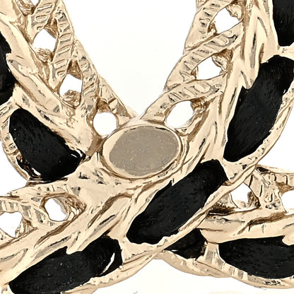 Chanel Lambskin CC Chain Brooch Black Gold 3 of 3