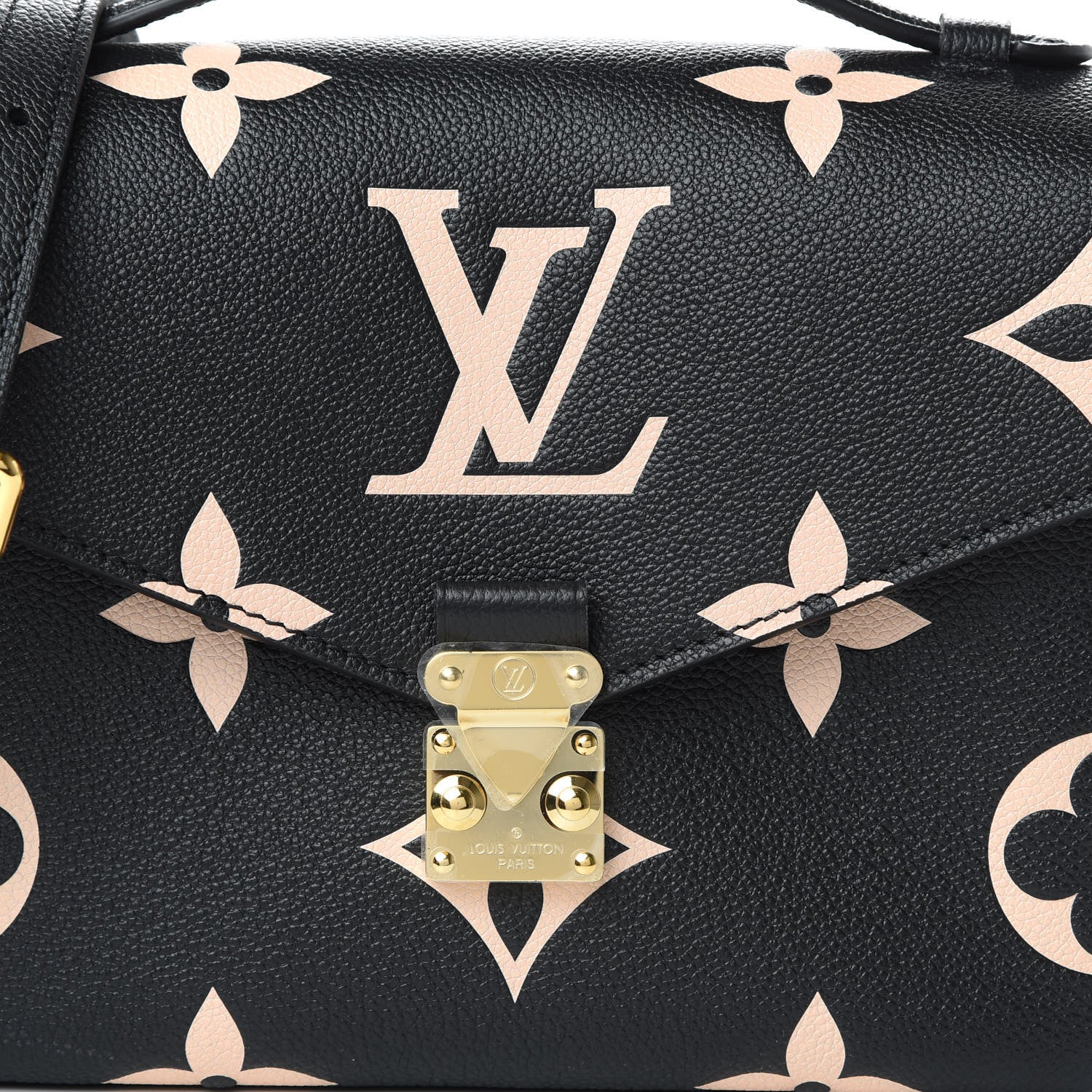 Louis Vuitton Empreinte Monogram Giant Pochette Metis Black Beige 9 of 10
