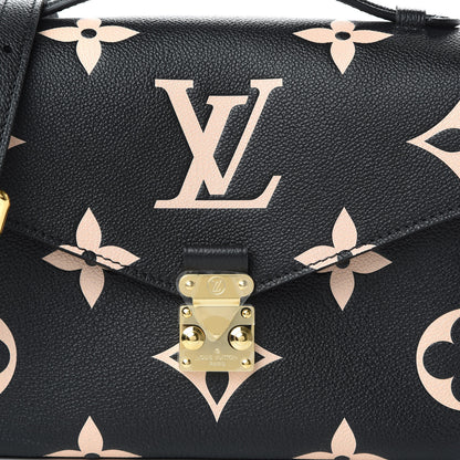 Louis Vuitton Empreinte Monogram Giant Pochette Metis Black Beige 9 of 10