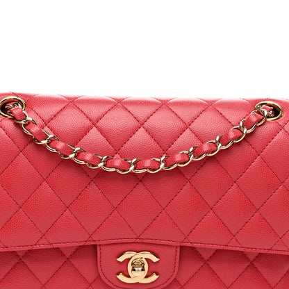 Chanel Caviar Quilted Medium Double Flap Pink 8 of 10