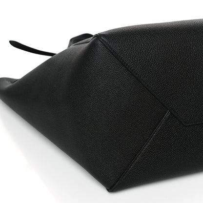Celine Soft Grained Calfskin Medium Belt Cabas Phantom Black 8 of 9
