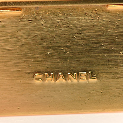 Chanel Metal Logo Plate Brooch Gold 3 of 3