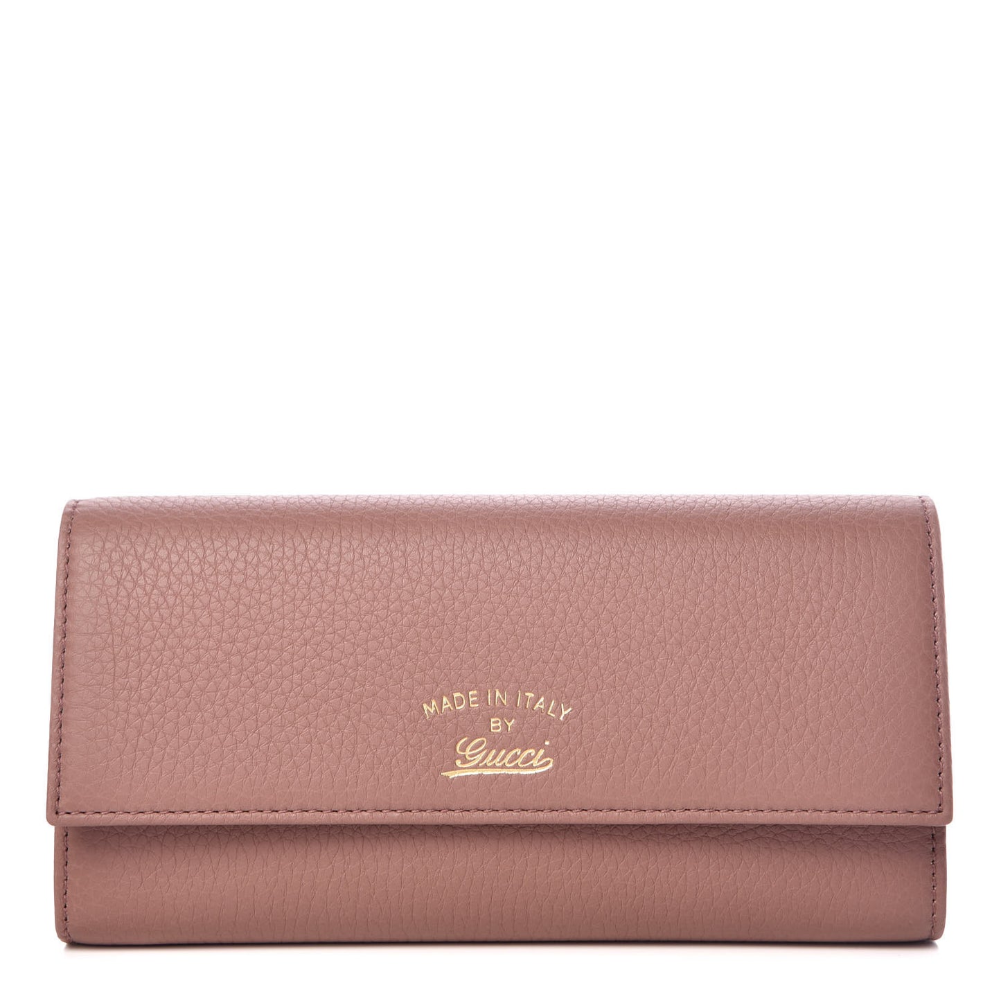 Dollar Calfskin Swing Continental Wallet Soft Pink