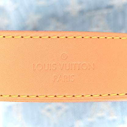 Louis Vuitton Monogram Denim CarryAll PM Sky Blue 7 of 12