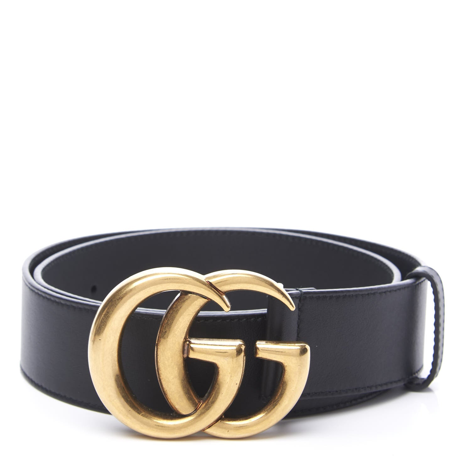 Gucci Calfskin Double G 40mm Belt 80 32 Black 1 of 5