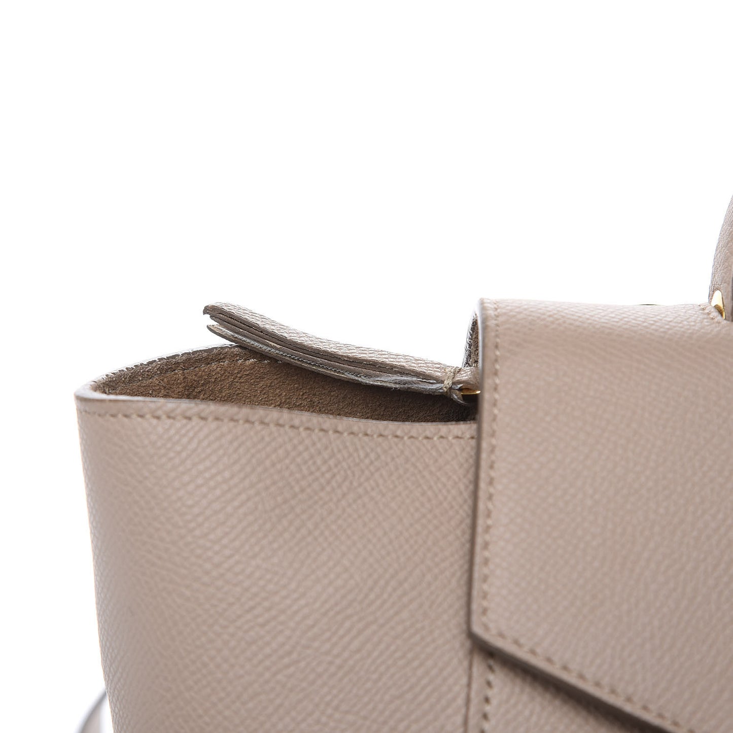 Grained Calfskin Mini Belt Bag Light Taupe