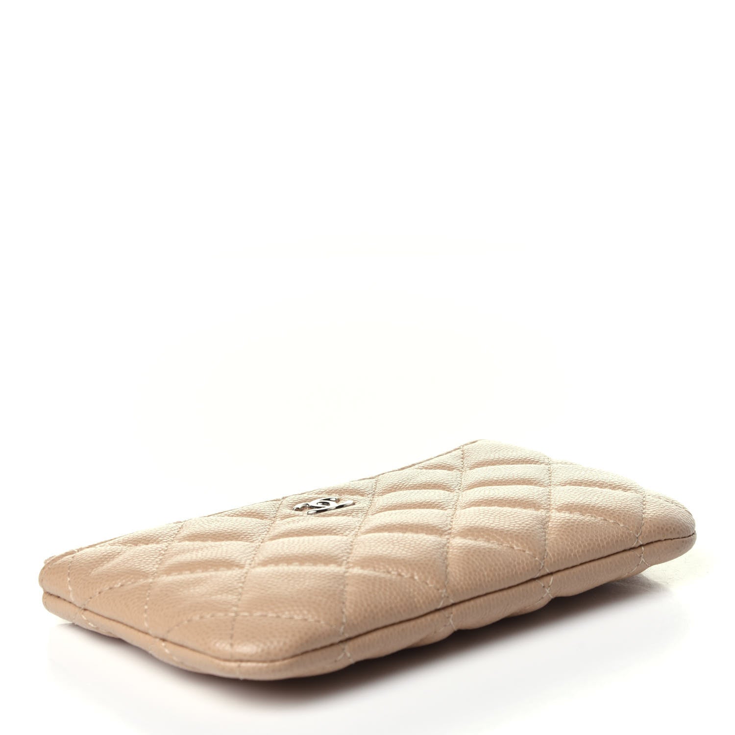 Chanel Caviar Quilted Small Cosmetic Case Beige 4 of 12