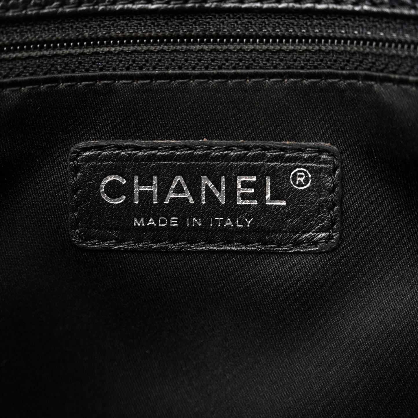 Caviar Quilted Grand Shopping Tote GST Black