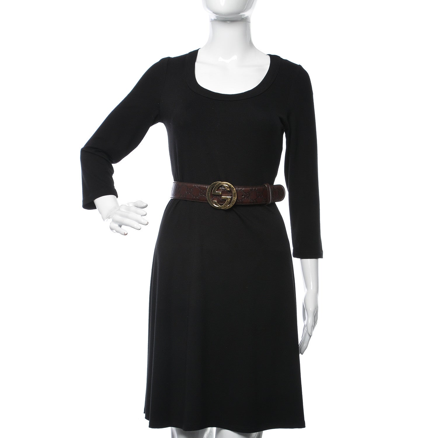 Gucci Guccissima Interlocking G 40mm Belt 90 36 Dark Brown 2 of 6
