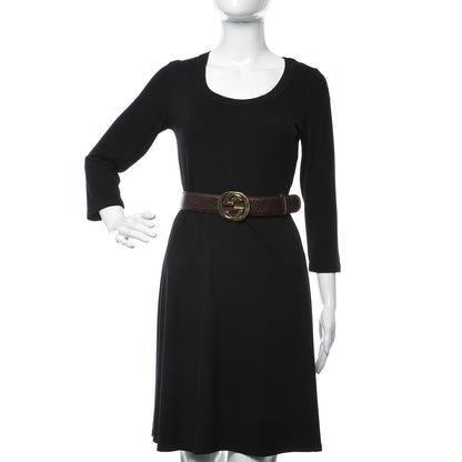 Gucci Guccissima Interlocking G 40mm Belt 90 36 Dark Brown 2 of 6