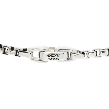 David Yurman Sterling Silver 4mm Box Chain Bracelet 3 of 4