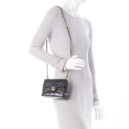 Chanel Lambskin Quilted Mini Square Flap Black 2 of 5