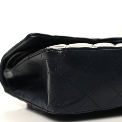 Chanel Lambskin Quilted Medium Double Flap Black 9 of 13