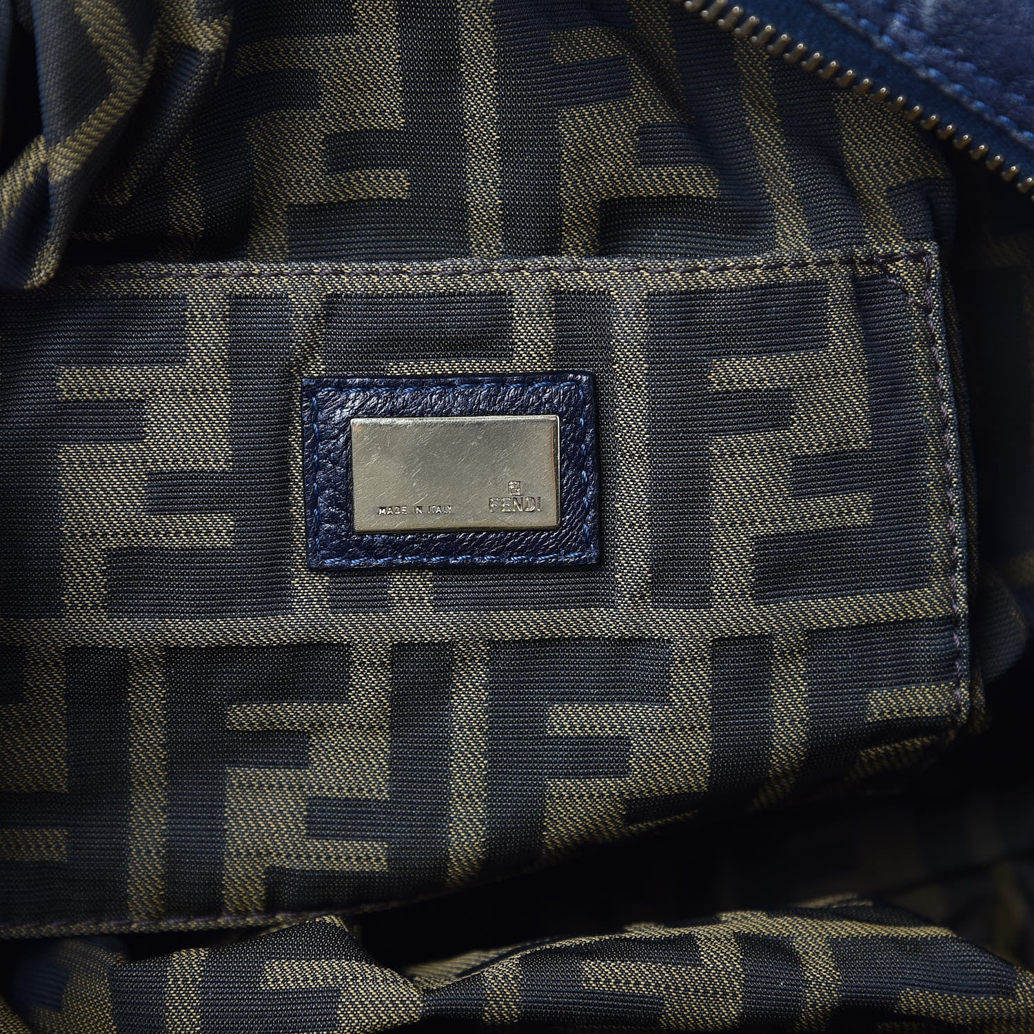 Fendi Nappa Nuvolata Spy Bowler Blueberry 5 of 13