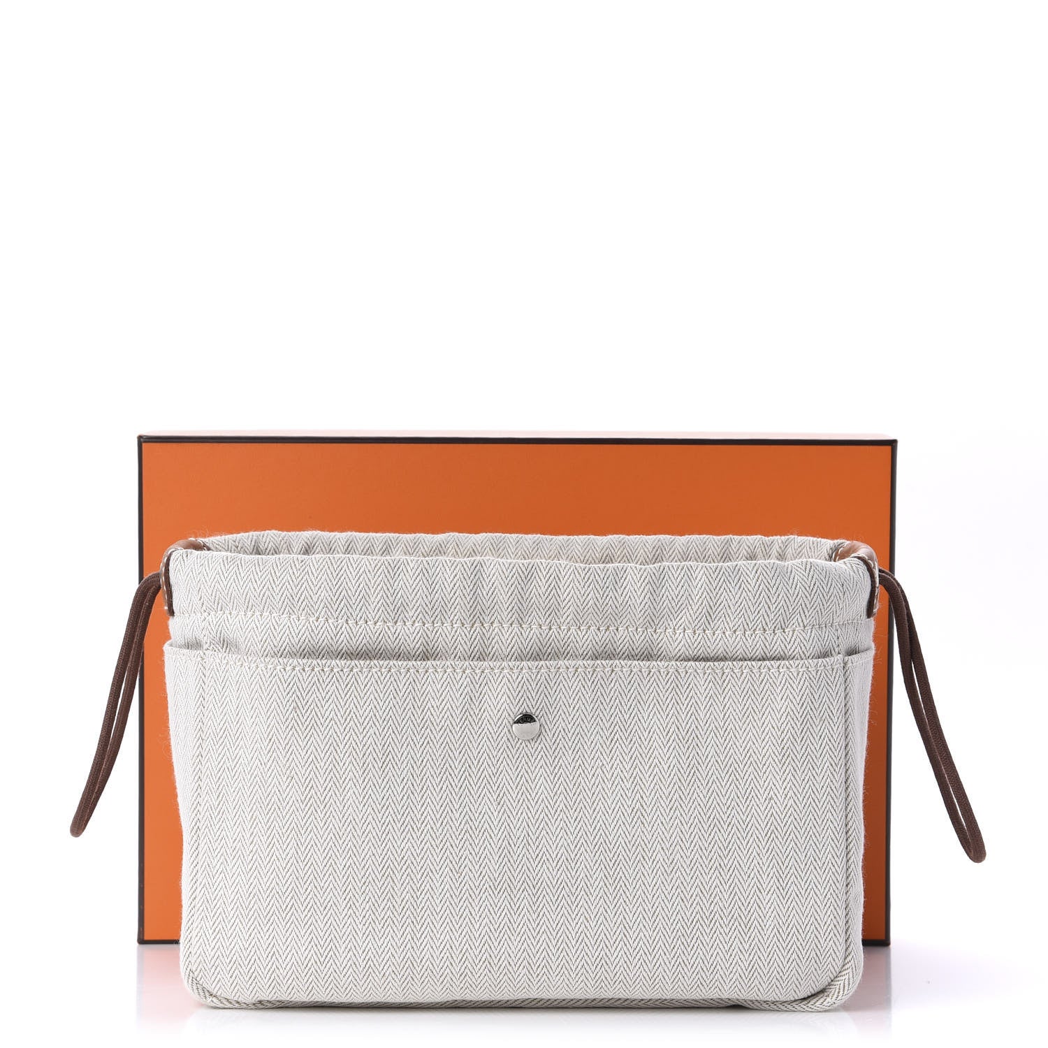 Hermes Canvas Barenia Fourbi 20 PM Pouch Naturel Fauve 12 of 12