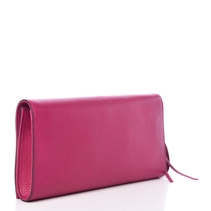 Gucci Pebbled Calfskin Medium Soho Clutch Fuchsia 3 of 7