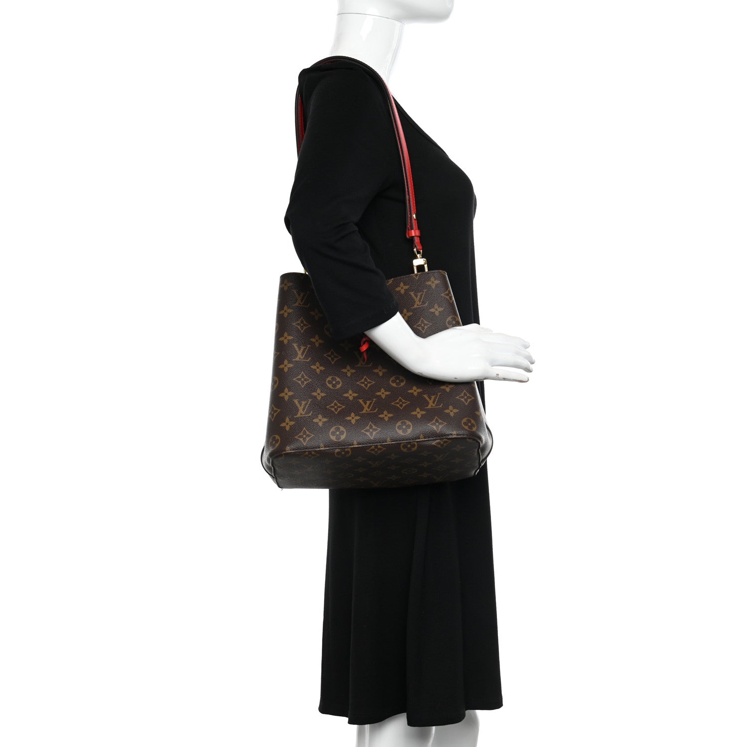 Louis Vuitton Monogram Neonoe MM Coquelicot 2 of 11