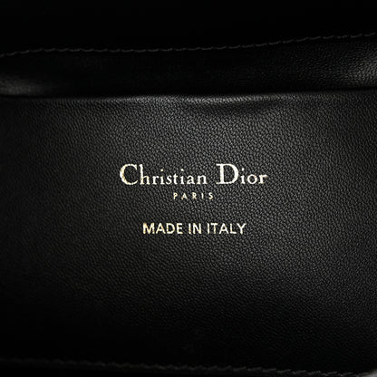 Christian Dior Calfskin Macrocannage Small Toujours Vertical Tote Black 6 of 9