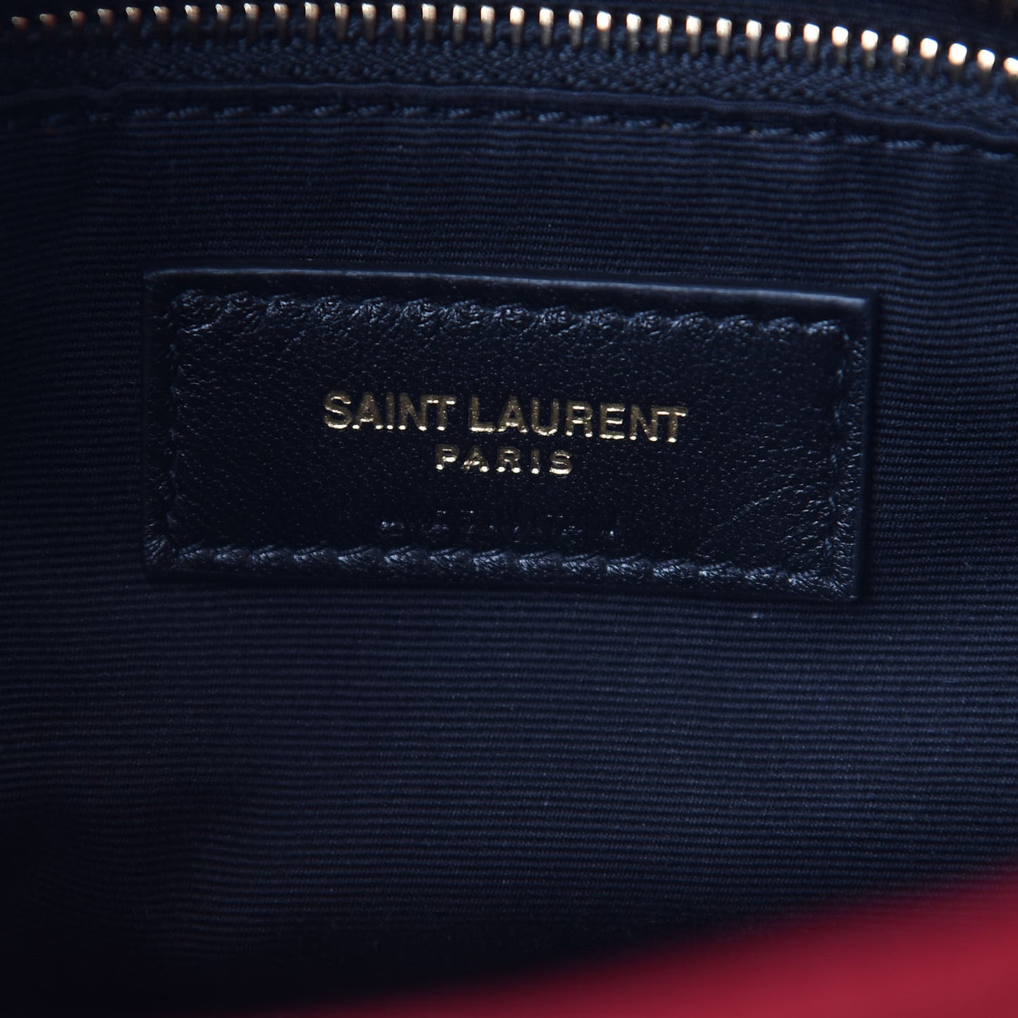 Lambskin Quilted Toy Loulou Puffer Monogram Chain Satchel Red