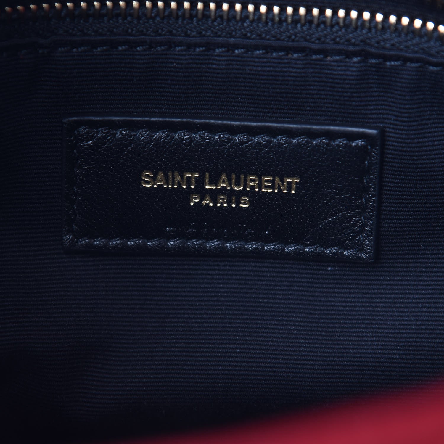 Saint Laurent Lambskin Quilted Toy Loulou Puffer Monogram Chain Satchel Red 5 of 7