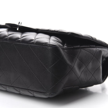 Chanel Lambskin Quilted Jumbo Single Flap Black 7 of 10