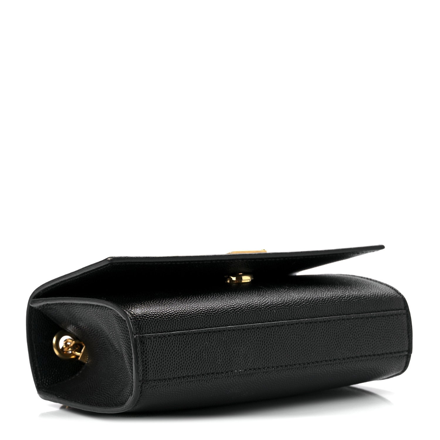 Saint Laurent Grain De Poudre Small Monogram Kate Satchel Black 3 of 14