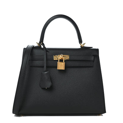 Hermes Epsom Kelly Sellier 25 Black 1 of 8