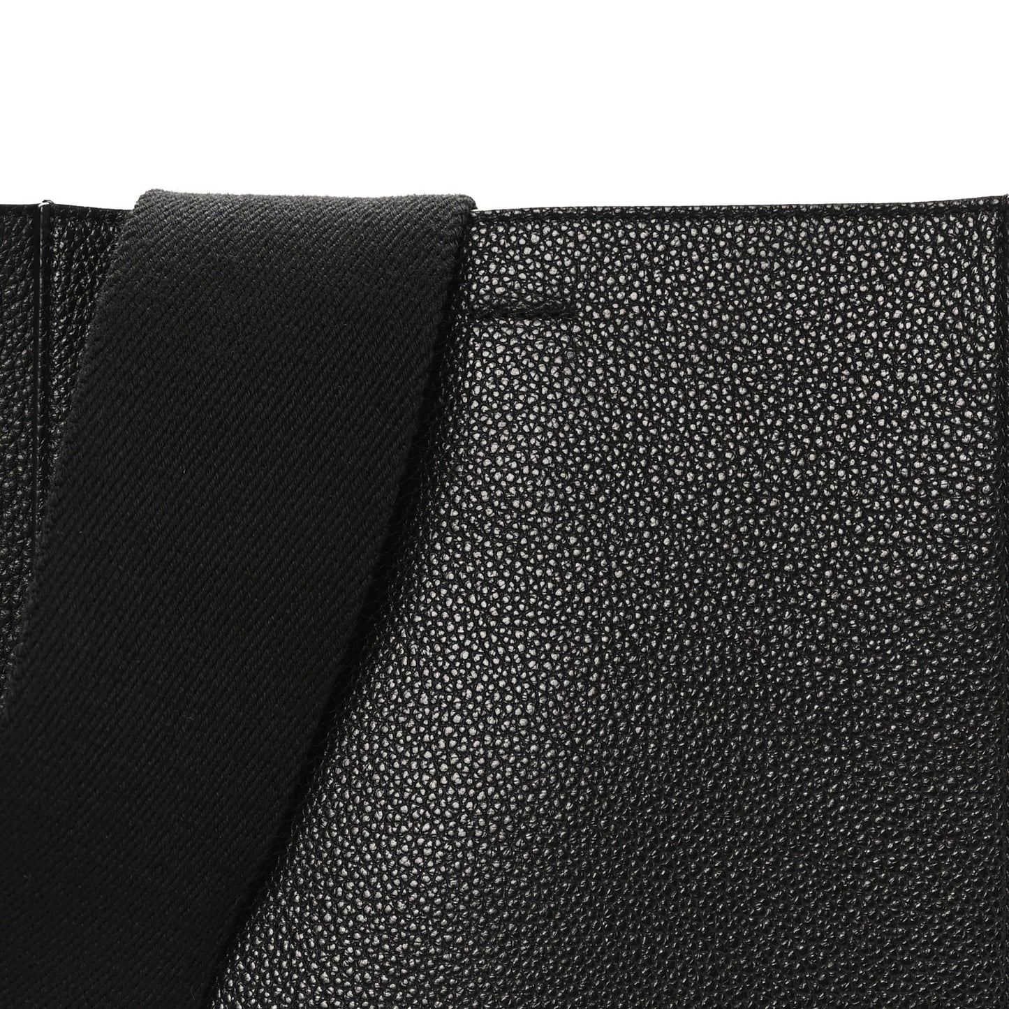 Soft Grained Calfskin Small Sangle Bucket Bag Black
