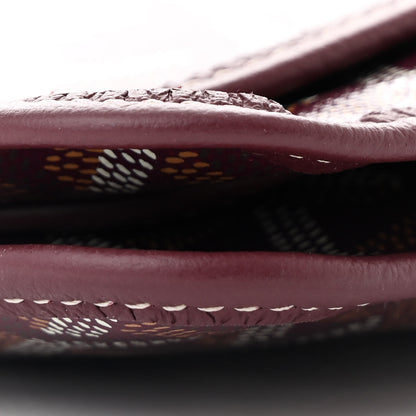 Goyard Goyardine Plumet Wallet Clutch Burgundy 10 of 10