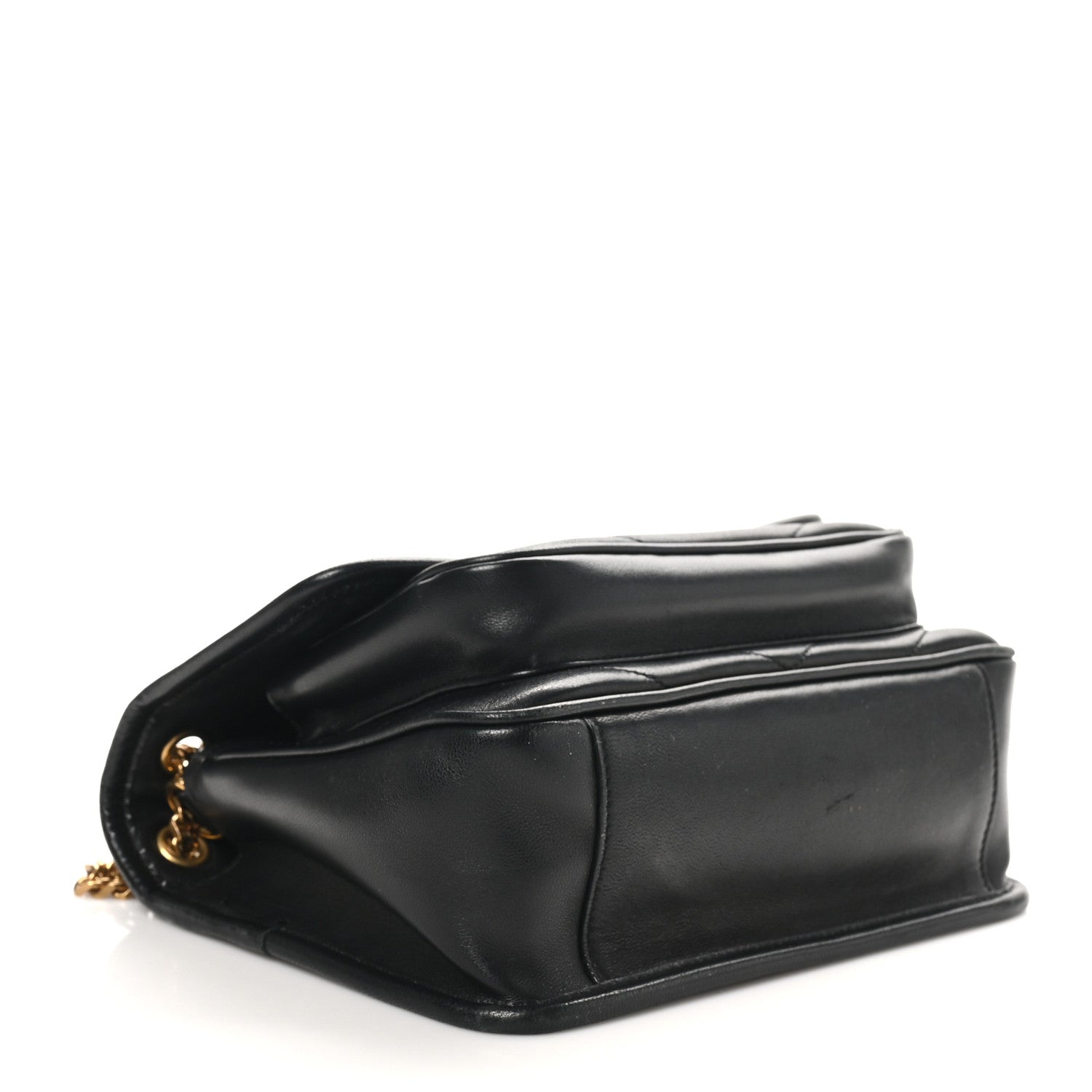 Saint Laurent Lambskin Matelasse Monogram Baby Niki Chain Satchel Black 4 of 10