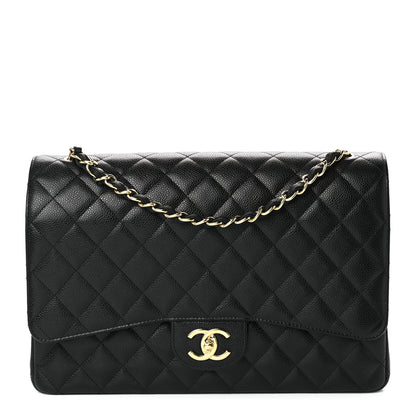 Chanel Caviar Quilted Maxi Double Flap Black 1 of 10
