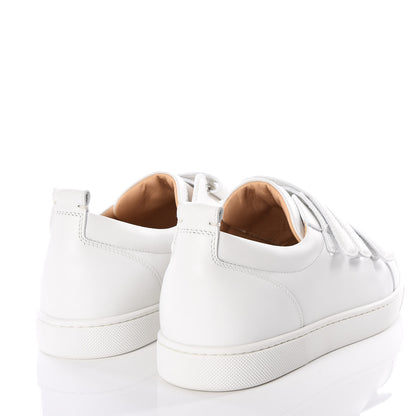 Christian Louboutin Calfskin Kiddo Donna Flat Sneakers 39.5 Bianco 4 of 9