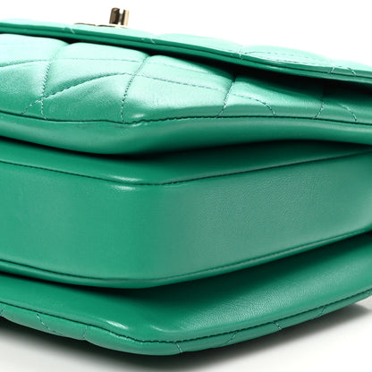 Chanel Lambskin Quilted Small Trendy CC Flap Dual Handle Bag Green 9 of 10