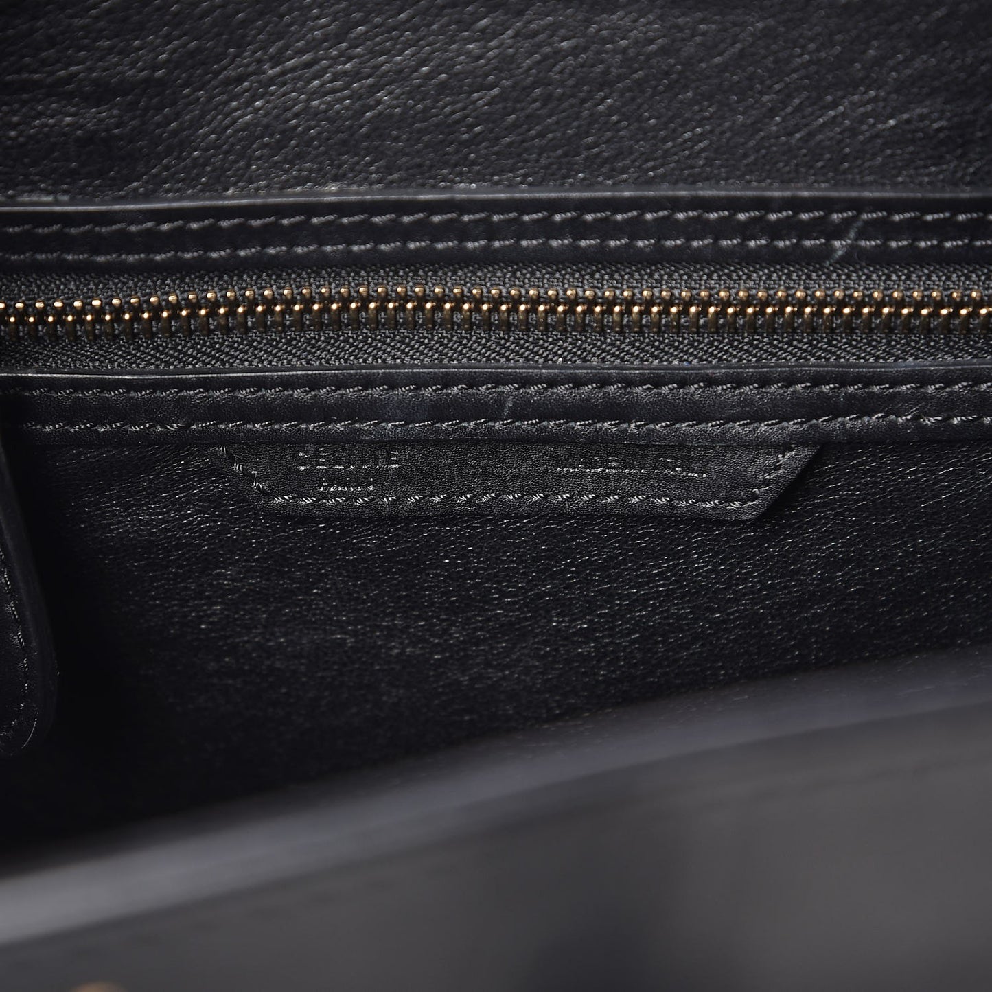 Textured Calfskin Micro Tri-Color Luggage Navy Blue