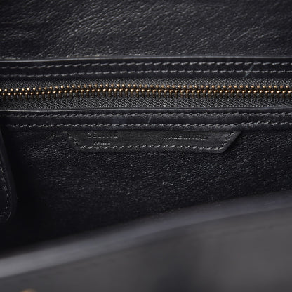 Celine Textured Calfskin Micro Tri-Color Luggage Navy Blue 6 of 10