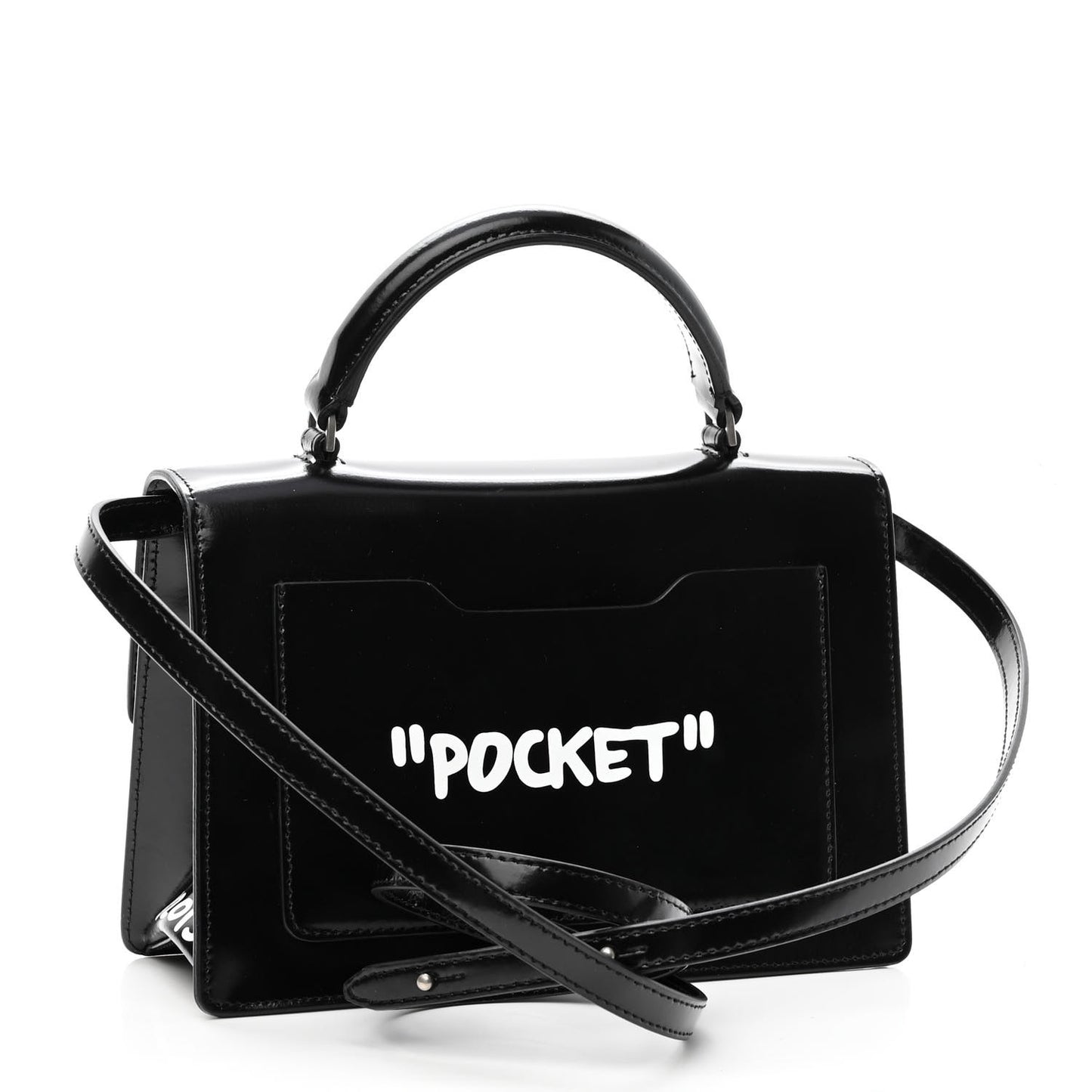 Calfskin Salary Jitney 1.4 Shoulder Bag Black