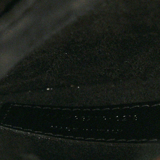 Saint Laurent Calfskin Crocodile Embossed Large Monogram Sunset Black 7 of 11