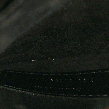 Saint Laurent Calfskin Crocodile Embossed Large Monogram Sunset Black 7 of 11