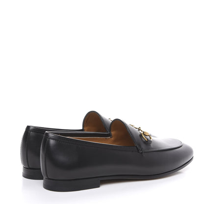 Gucci Calfskin Womens Jordaan Loafers 37 Black 4 of 9