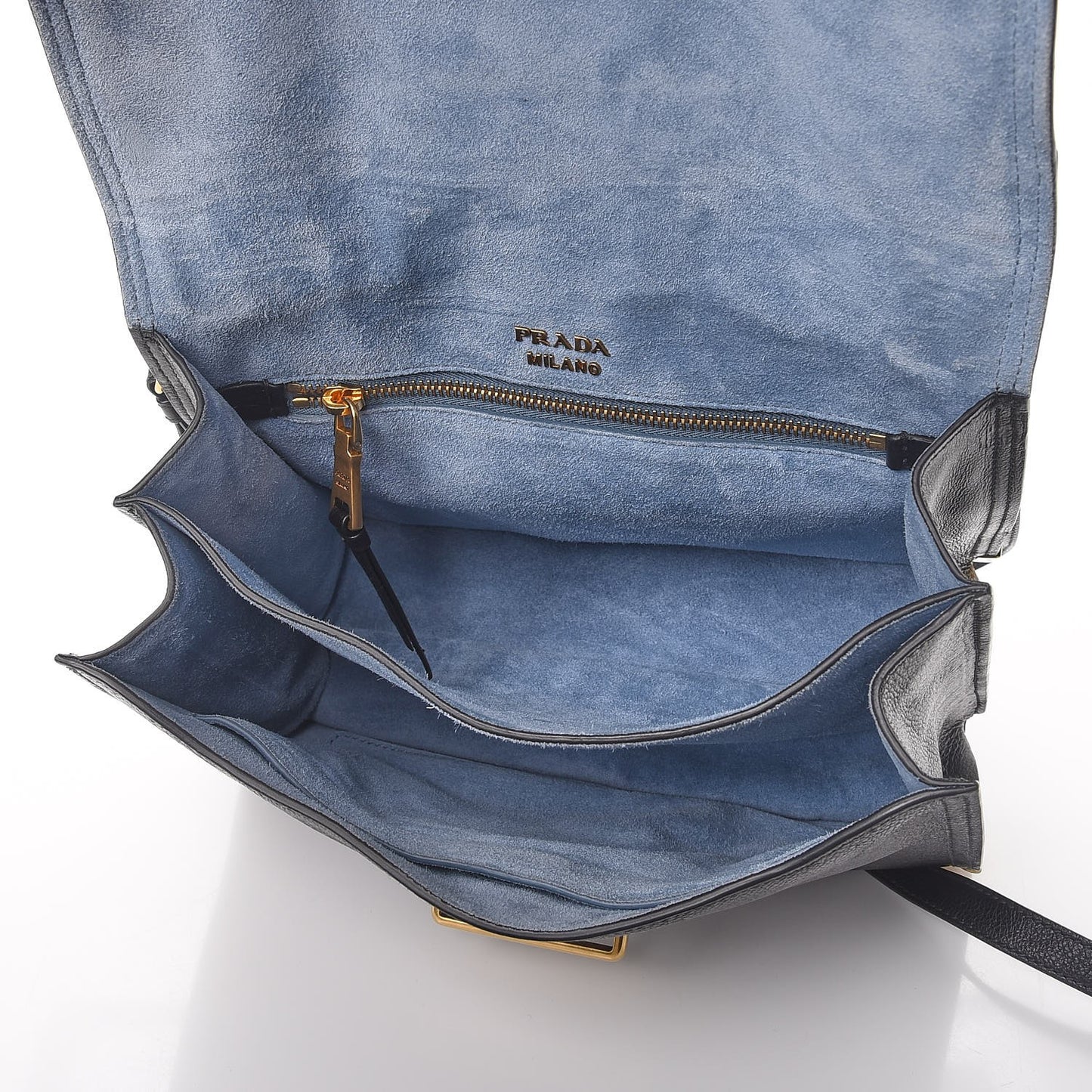 Calfskin Saffiano Cahier Top Handle Bag Black