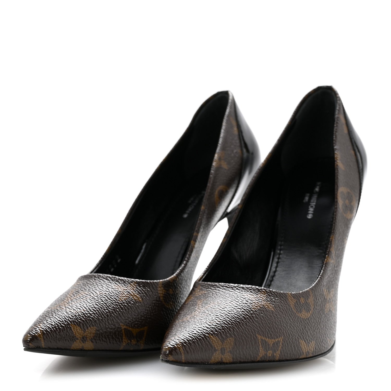 Louis Vuitton Monogram Cherie Pumps 38 Black 4 of 10