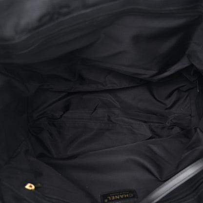 Chanel Nylon Medium Travel Tote Black 5 of 10