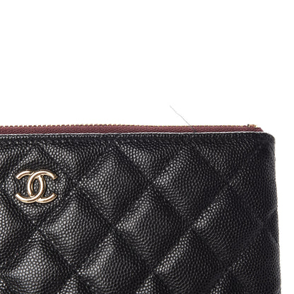 Chanel Caviar Quilted Cosmetic Case Black 8 of 12