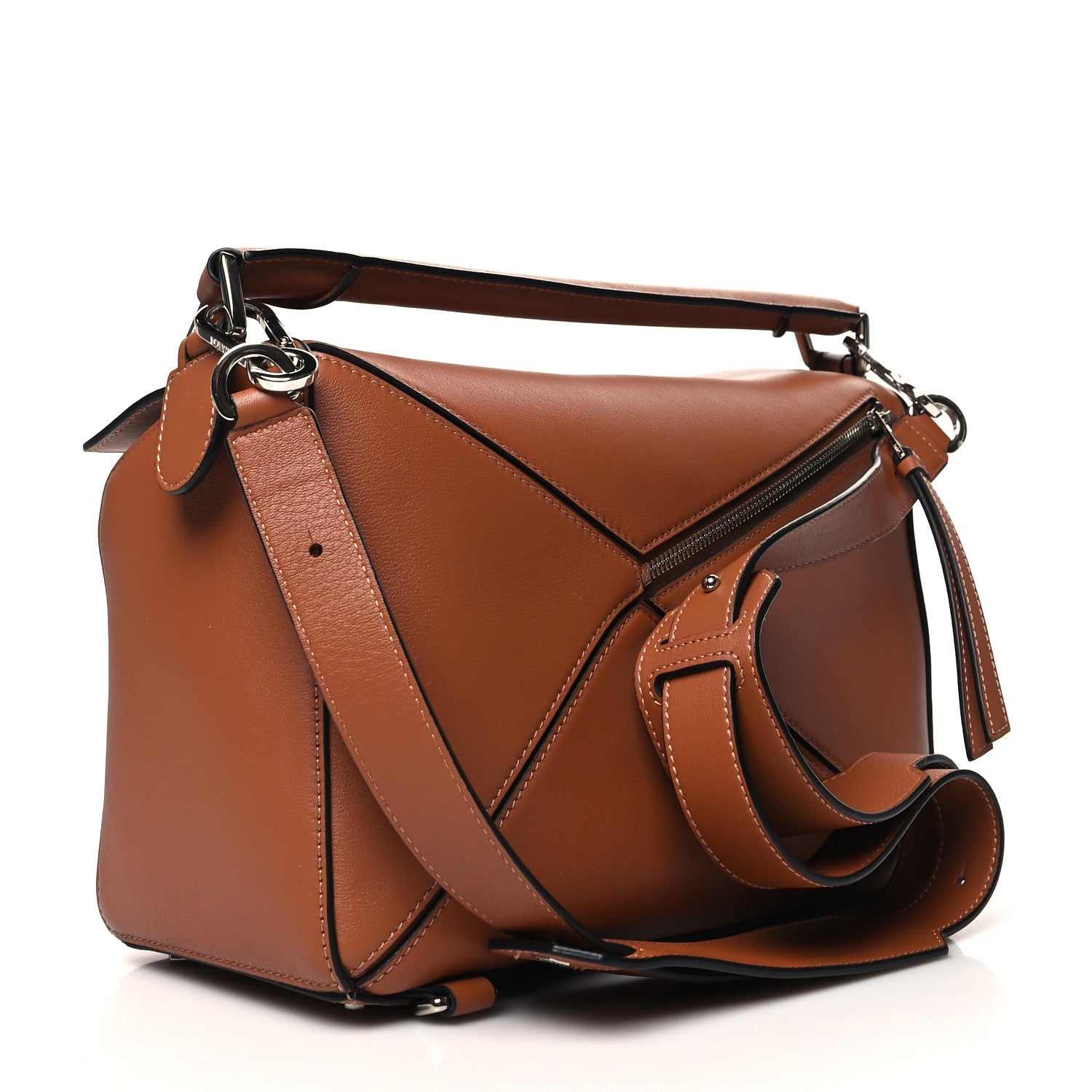Loewe Calfskin Medium Puzzle Bag Tan 2 of 9