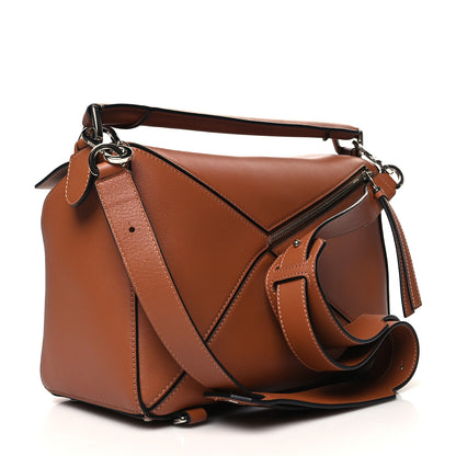 Loewe Calfskin Medium Puzzle Bag Tan 2 of 9