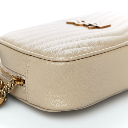 Saint Laurent Grain De Poudre Matelasse Monogram Mini Lou Camera Bag New Powder 9 of 14