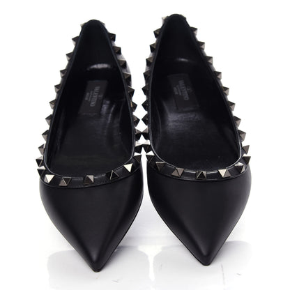 Valentino Garavani Nappa Rockstud Ballerina Flats 37 Black 5 of 11